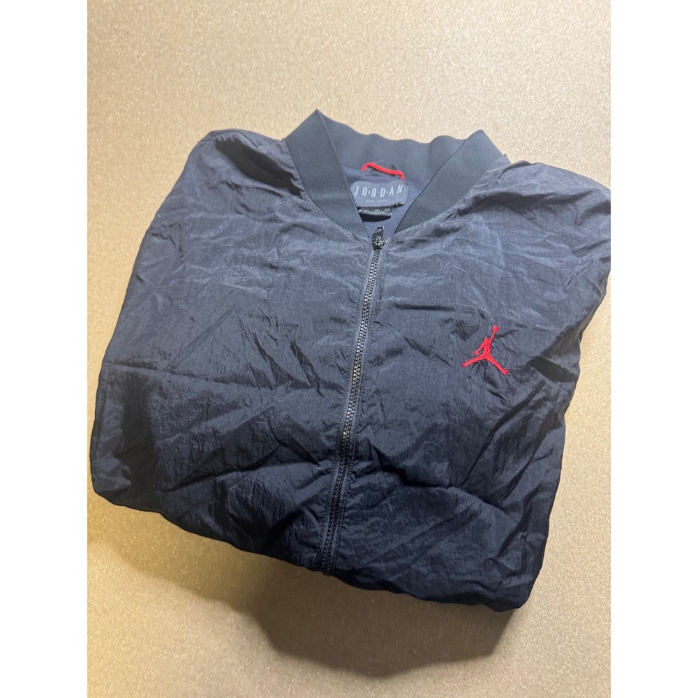 Jordan Est 1985 Black Red Full Zip Lightweight Windbreaker Jacket‎ Men's 3xL